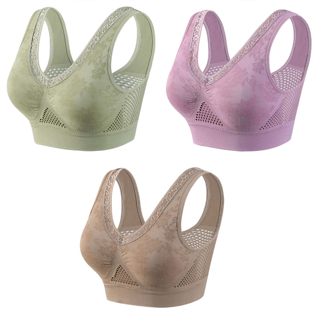 😍❤️40-120 kg✨ Čipkovaná podprsenka bez kostíc, vysoká opora, špeciálne navrhnutá pre ženy
