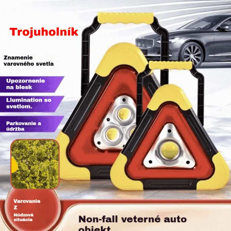 🔥Nový produkt 2026🔥Solárne núdzové trojuholníkové výstražné svetlo tri v jednom